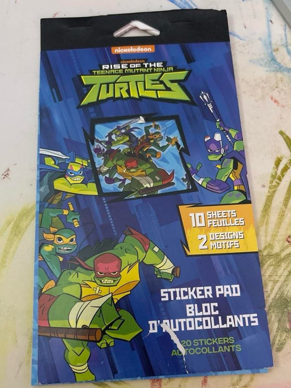 Rise of the Teenage Mutant Ninja Turtles Sticker Pad - Blue